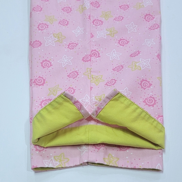 DAVID BROOKS 🍥 Sweet Vintage Hi-Waist Pink|Lime Green|White Seashell Capris 4 - Picture 6 of 16